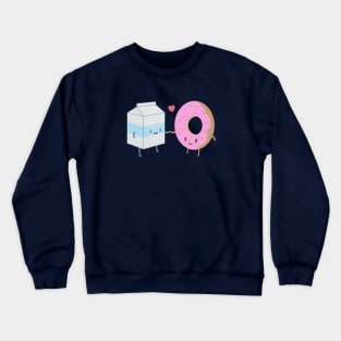 True love | Donut and Milk Crewneck Sweatshirt